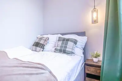 Ein Bett oder Betten in einem Zimmer der Unterkunft Beautiful & Compact Private Room in Vienna Meidling