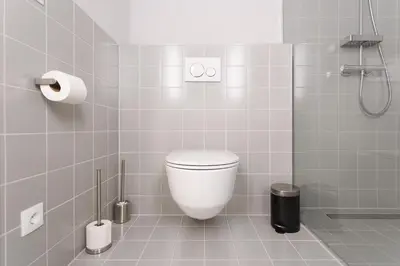 Ein Badezimmer in der Unterkunft The Old Shops - Boutique Design Studios near Karlsplatz