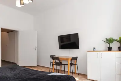 TV/Unterhaltungsangebot in der Unterkunft Beautiful 1BR Apartment by Westbahnhof Station Great for Longstays
