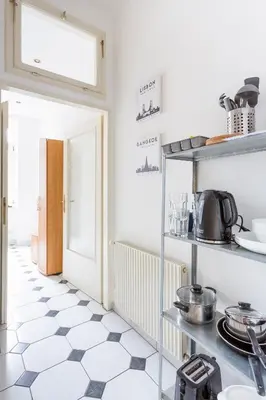 Küche/Küchenzeile in der Unterkunft Central Cosy Stylish Apartment