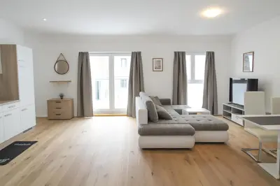 Ein Sitzbereich in der Unterkunft Céleste Suites