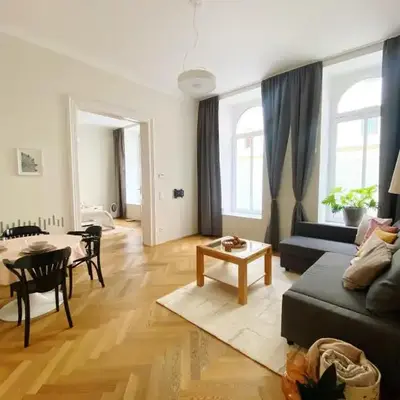 Bright ground-floor apartment near main station