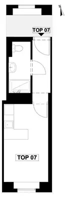 Grundriss der Unterkunft Residence K - Elegant Studio - Smart Living Vienna