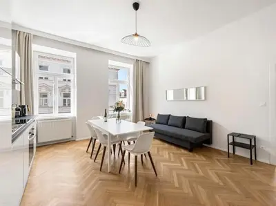 Ein Sitzbereich in der Unterkunft A&S Tivoli Apartment Vienna