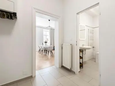 Ein Badezimmer in der Unterkunft A&S Tivoli Apartment Vienna
