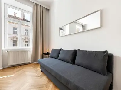 Ein Sitzbereich in der Unterkunft A&S Tivoli Apartment Vienna