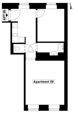 Grundriss der Unterkunft Residence K - Contemporary Altbau Apartment Vienna
