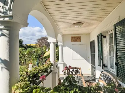 Ein Balkon oder eine Terrasse in der Unterkunft Holiday Home Großmutters Ferienhaus by Interhome