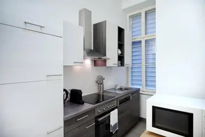 Küche/Küchenzeile in der Unterkunft Barbara Apartment
