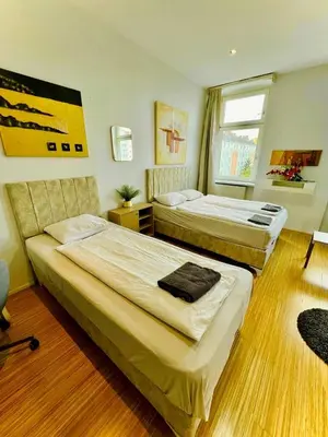 Ein Bett oder Betten in einem Zimmer der Unterkunft WW Studio - Brigittenau Area MM27