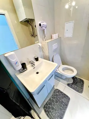 Ein Badezimmer in der Unterkunft WW Studio - Brigittenau Area MM27