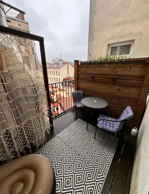 Ein Balkon oder eine Terrasse in der Unterkunft REMA Apartments 10702