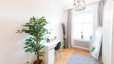Ein Sitzbereich in der Unterkunft Three Bedroom Apartment - Vienna City Center