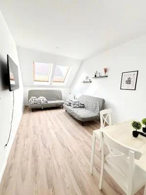 Ein Sitzbereich in der Unterkunft Family apartment - 5 minutes to schönbrunn