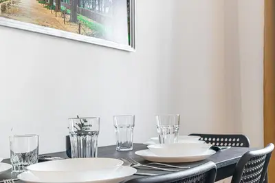 Grundriss der Unterkunft Cozy 1BR Apartment with Garden near U6 Schöpfwerk Stop