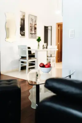 Ein Sitzbereich in der Unterkunft Vienna Stay