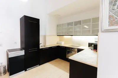 Küche/Küchenzeile in der Unterkunft Vienna Stay