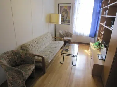 Ein Sitzbereich in der Unterkunft Apartment Seethaler 3 Schlafzimmer