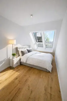 Ein Bett oder Betten in einem Zimmer der Unterkunft Exklusiv 2BR Penthouse AZ! Big Terrace&Garage!