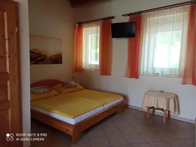 Ein Bett oder Betten in einem Zimmer der Unterkunft Alte Mühle