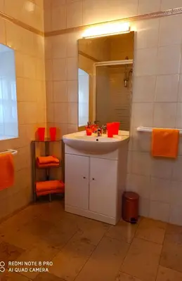 Ein Badezimmer in der Unterkunft Alte Mühle