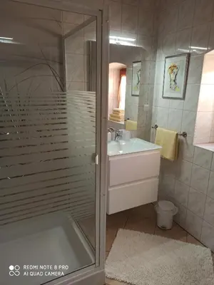 Ein Badezimmer in der Unterkunft Alte Mühle