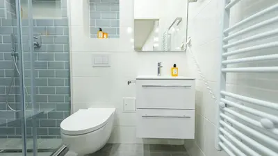 Ein Badezimmer in der Unterkunft Urban Three Bedroom Apartment Vienna