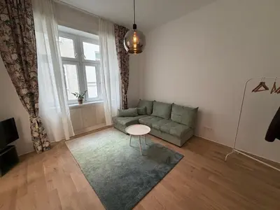 Ein Sitzbereich in der Unterkunft Cosy City Apartment Modern Living in Wien Penzing