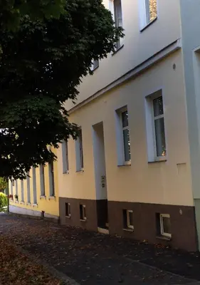 Das Gebäude in dem sich die Ferienwohnung befindet