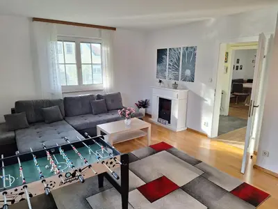 Ein Sitzbereich in der Unterkunft House with garden close to Vienna & Airport