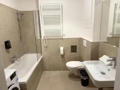 Ein Badezimmer in der Unterkunft City Vienna Hirsch Apartment