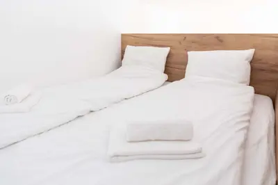 Ein Bett oder Betten in einem Zimmer der Unterkunft Stylishes Design-Apartment