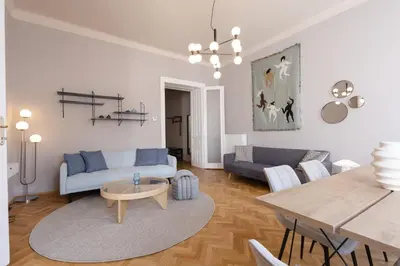 Ein Sitzbereich in der Unterkunft josef's home I Comfort Apartment in Ideal Location