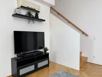 TV/Unterhaltungsangebot in der Unterkunft 105qm, balcony, near center, Schönbrunn, attic