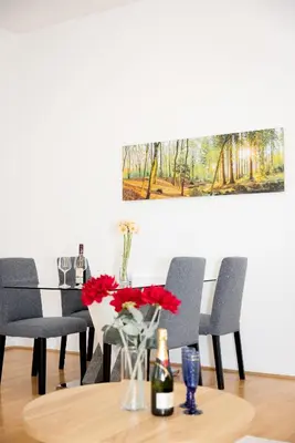 Ein Sitzbereich in der Unterkunft Stylish Central Apartment with Free Parking