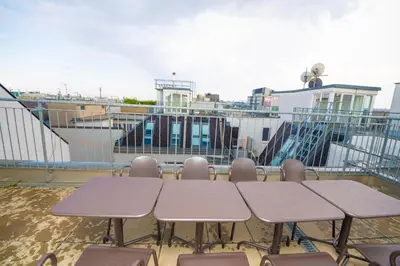 Ein Balkon oder eine Terrasse in der Unterkunft Vienna Hotspot