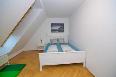 Ein Bett oder Betten in einem Zimmer der Unterkunft Vienna Hotspot