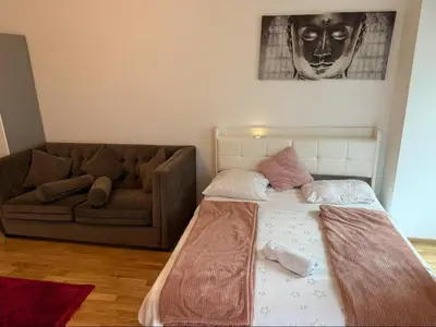 Ein Bett oder Betten in einem Zimmer der Unterkunft Soul Appart