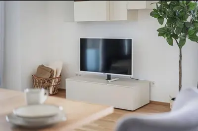 TV/Unterhaltungsangebot in der Unterkunft Skyline Apartment with SkyPool and Free Parking