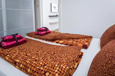 Ein Bett oder Betten in einem Zimmer der Unterkunft Central Living Apartment Vienna