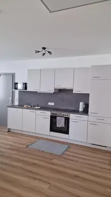 Küche/Küchenzeile in der Unterkunft Appartements Stadler