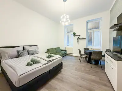 Küche/Küchenzeile in der Unterkunft Enjoy Apartments New beautiful spacey Apartment amazing location