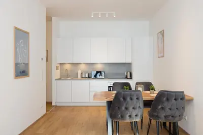 Küche/Küchenzeile in der Unterkunft Cosy Penzing