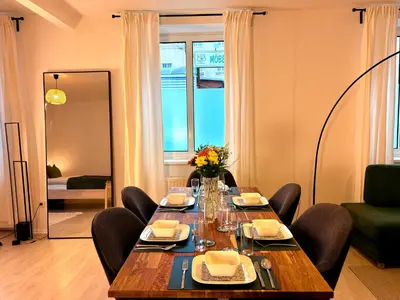 Ein Sitzbereich in der Unterkunft Vienna Homey Place - Spacious 70m2 Apartment in 1120