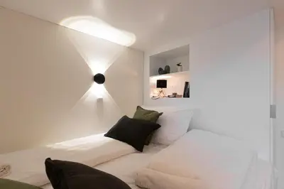 Ein Bett oder Betten in einem Zimmer der Unterkunft Premium Studio - moderne Wohnung in zentraler Lage