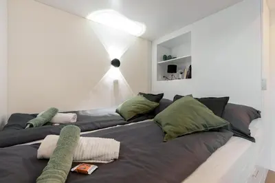 Ein Bett oder Betten in einem Zimmer der Unterkunft Premium Studio - moderne Wohnung in zentraler Lage
