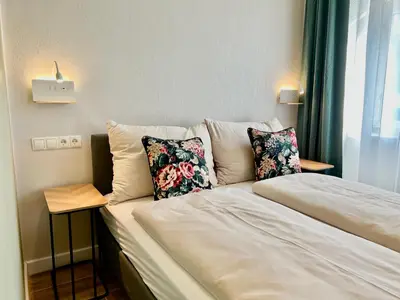 Ein Bett oder Betten in einem Zimmer der Unterkunft TheWICKI 0613 - Wunderschöne Apartments in Wien