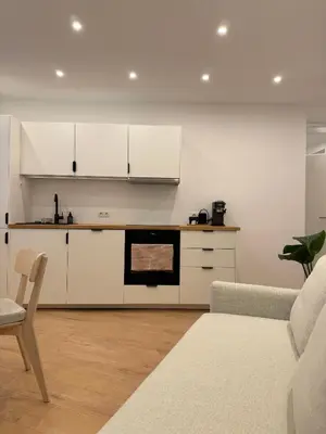 Küche/Küchenzeile in der Unterkunft Schönbrunn Central Apartment