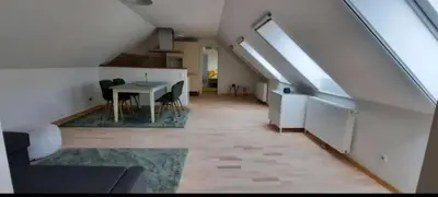 Ein Sitzbereich in der Unterkunft Weinloft