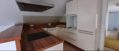 Küche/Küchenzeile in der Unterkunft Weinloft